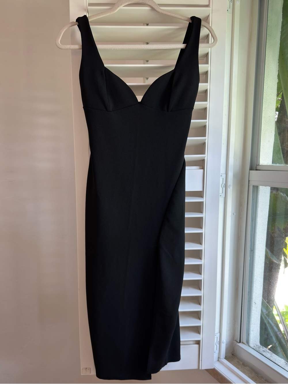 Nasty Gal Black Sweetheart Midi Dress
